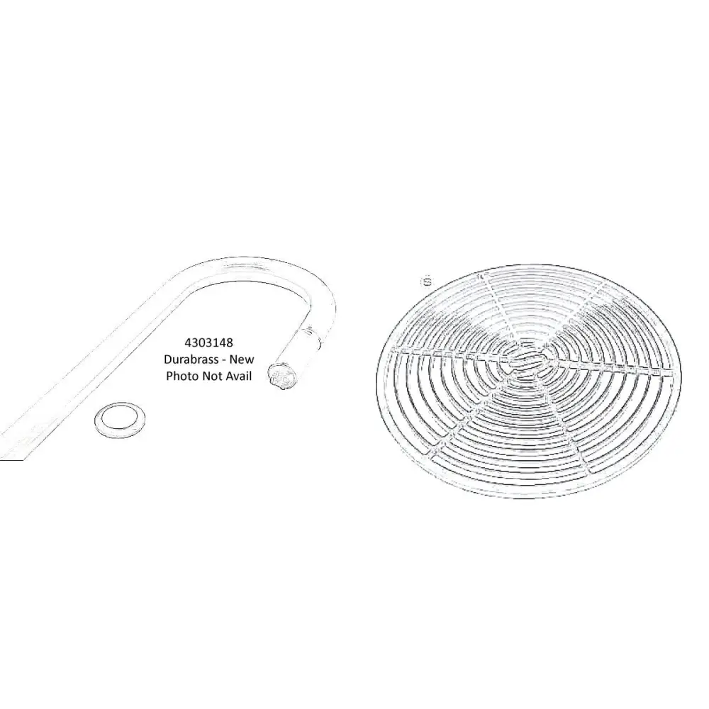 Faucet and Grill Set Complete Dura Brass