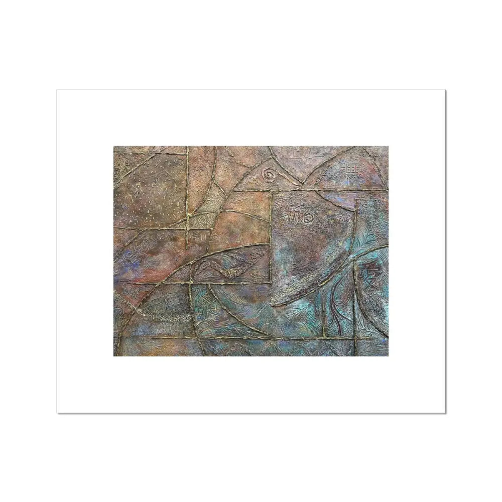 Harmonic Earthen Azure Dance Rolled Canvas - 24’x20’