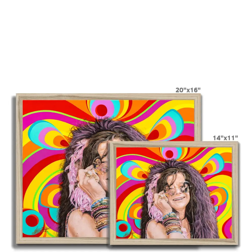 Janis by Antoine Christopher Framed Print - Fine art