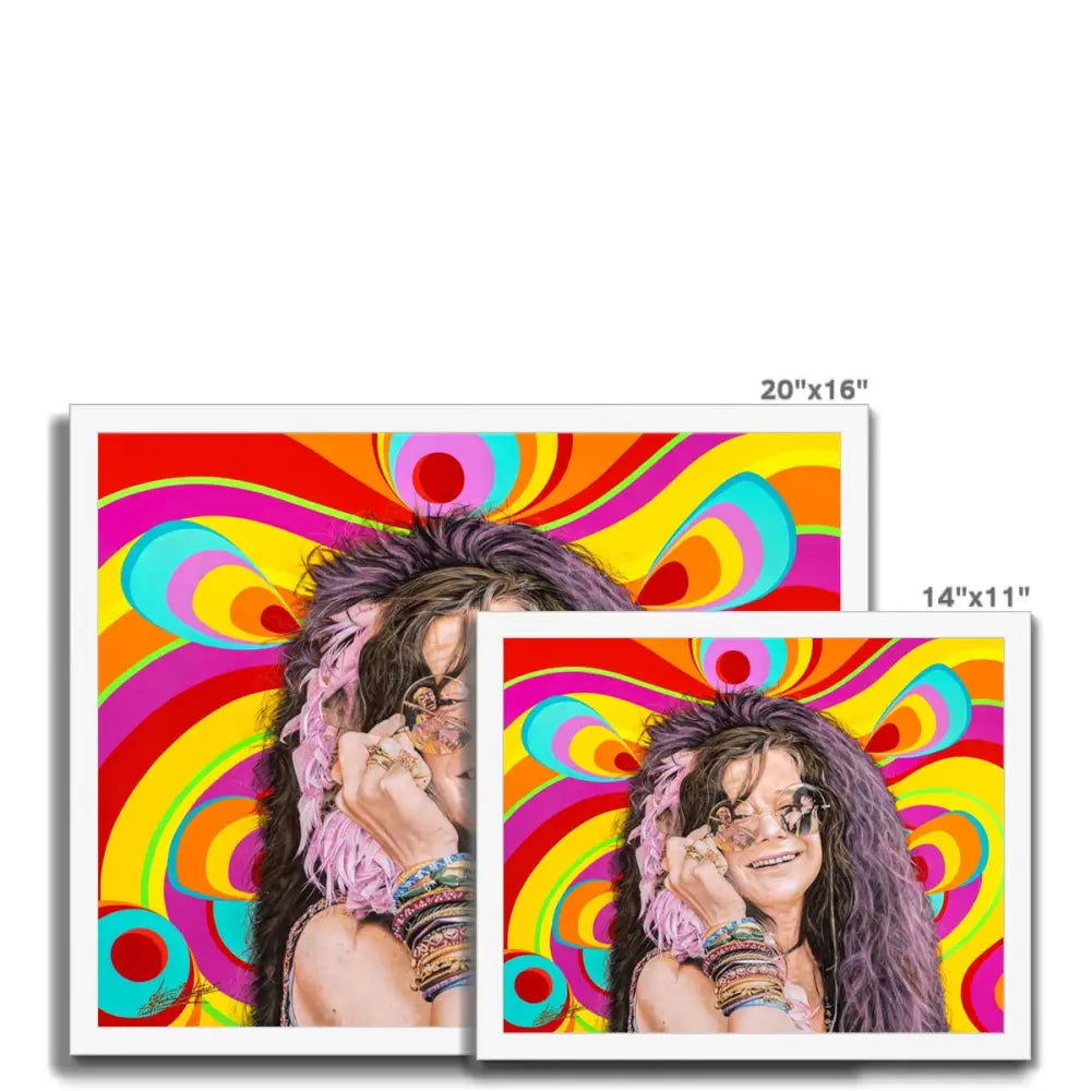 Janis by Antoine Christopher Framed Print - Fine art