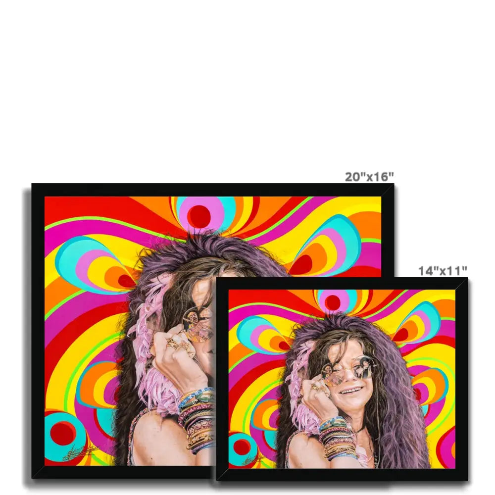 Janis by Antoine Christopher Framed Print - Fine art