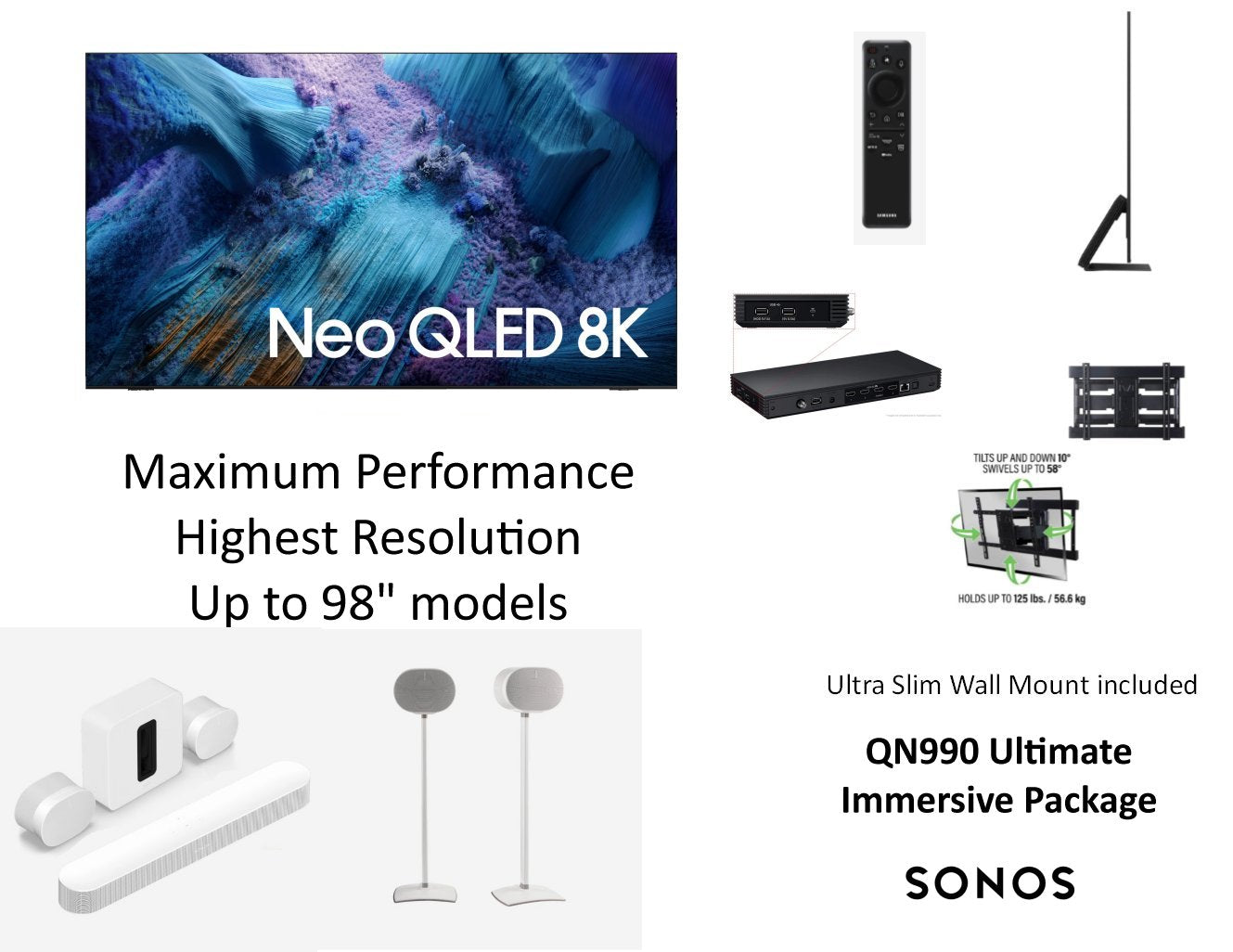 Samsung QN990 75" + Ultimate Immersive Soundbar Package