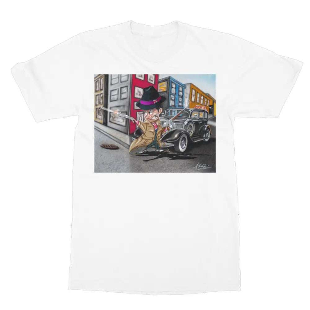 UK Gangster by Antoine Christopher Softstyle T-Shirt - S