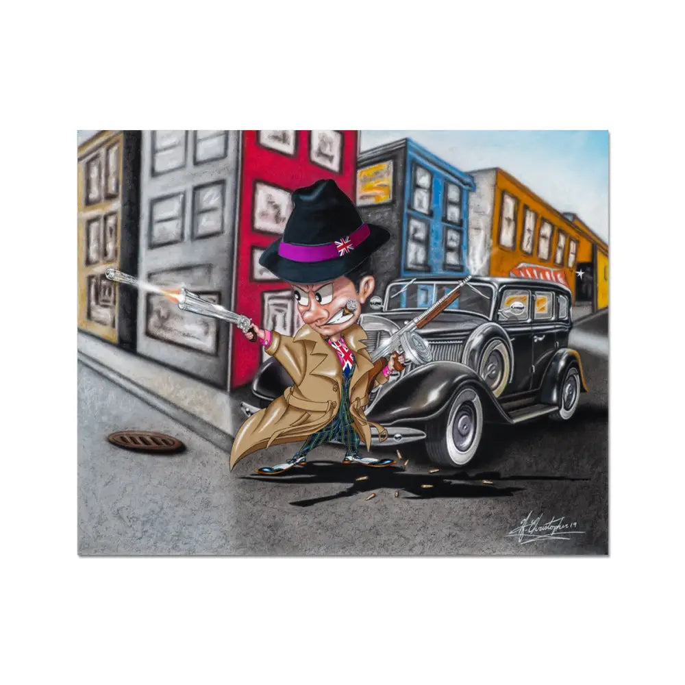 UK Gangster by Antoine Christopher Wall Art Poster - 20x16 -