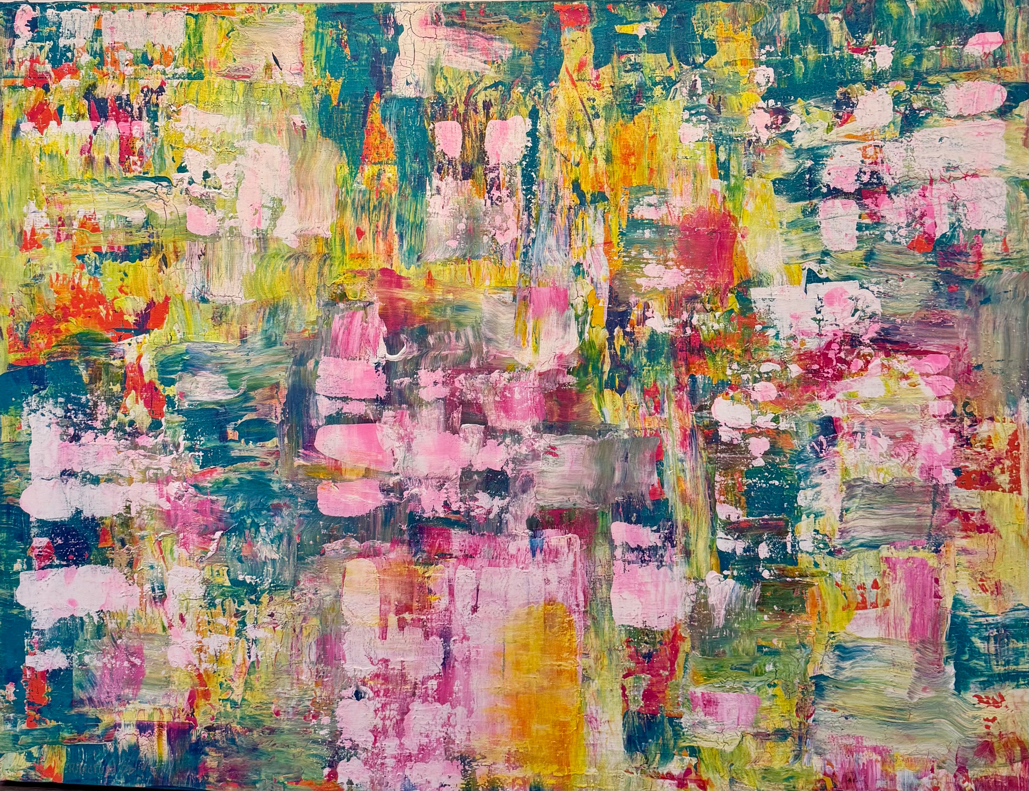 3 Turquoise, Yellow, Pink