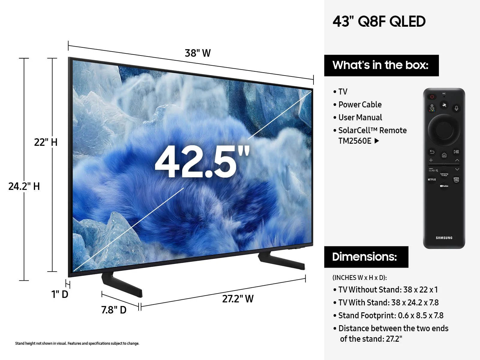 Samsung Vision AI QLED 4K Q8 Smart Television