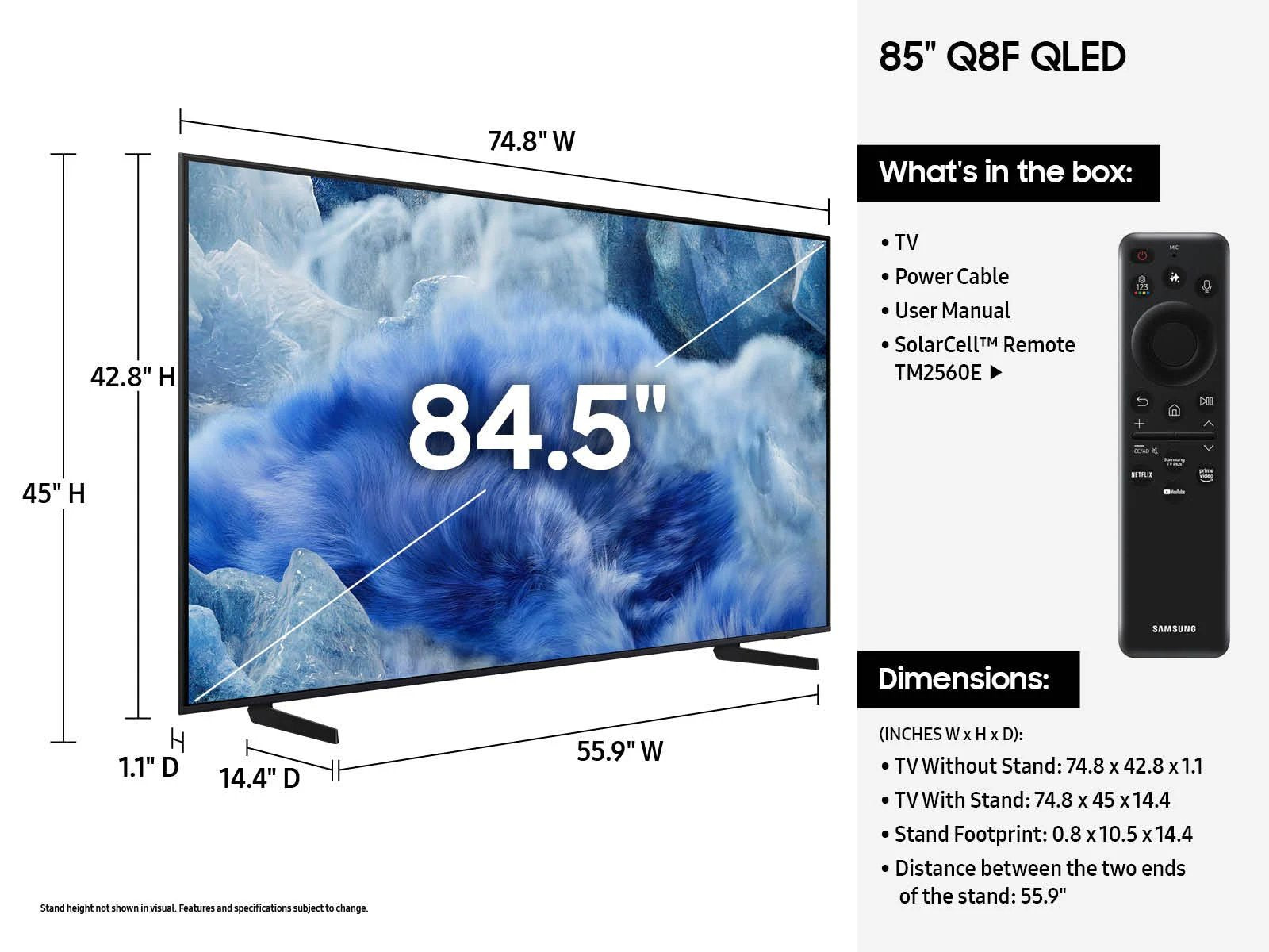 Samsung Vision AI QLED 4K Q8 Smart Television