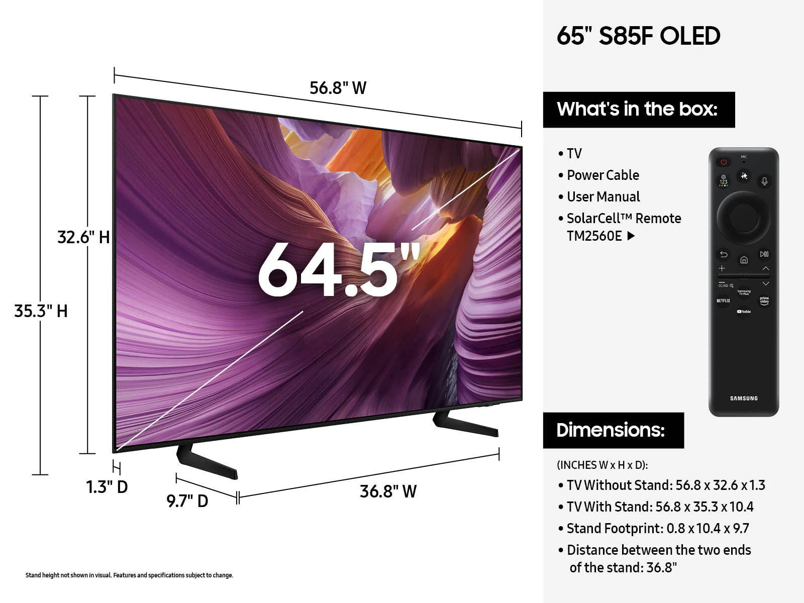 Samsung OLED 4K S85 Smart Television