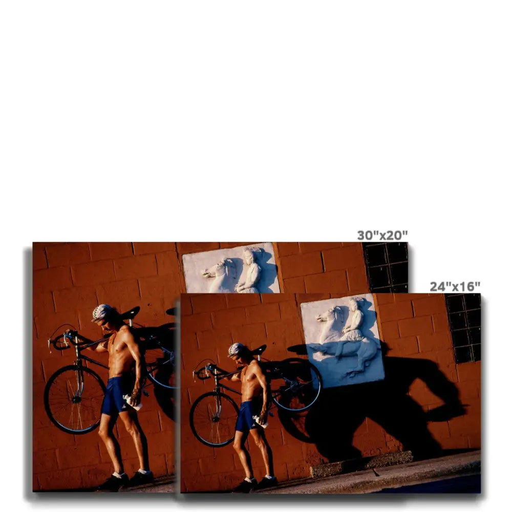 Biker by David Mecey Eco Canvas - Fine art