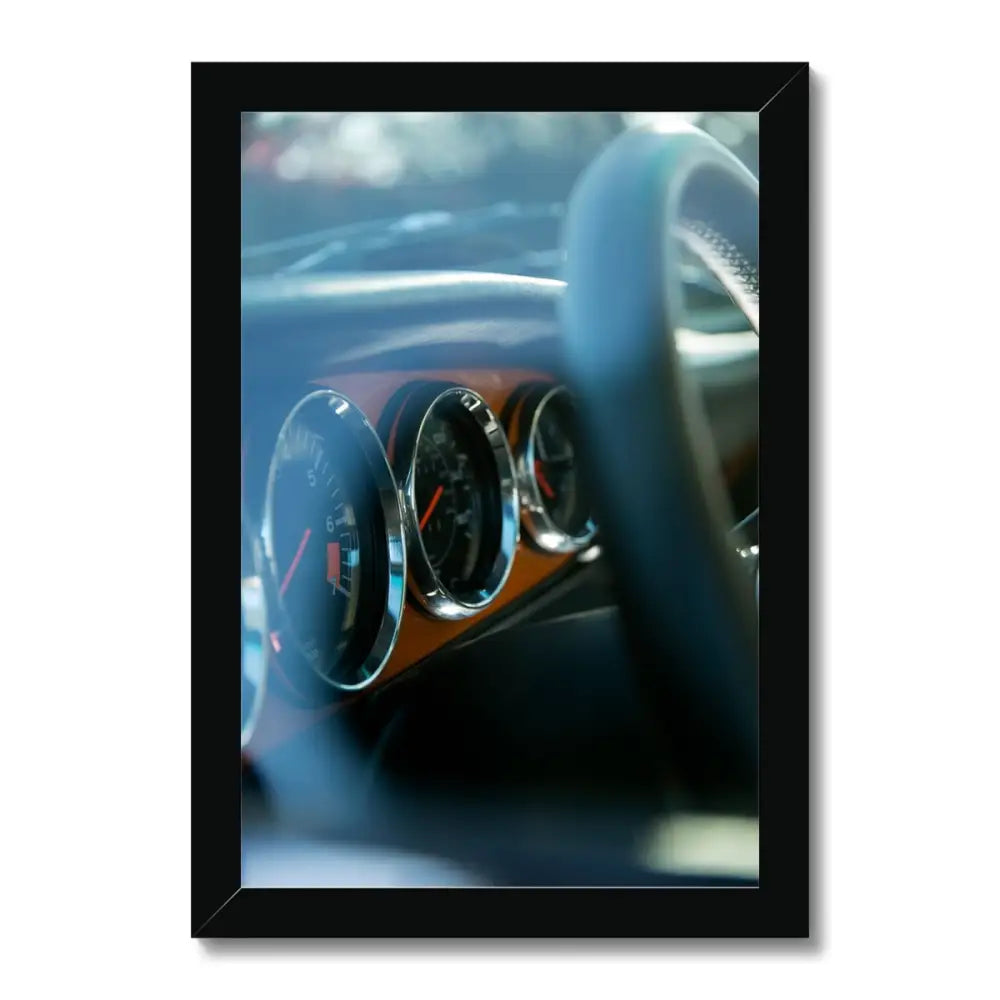 Cockpit by David Mecey Framed Print - 8’x12’ / Black