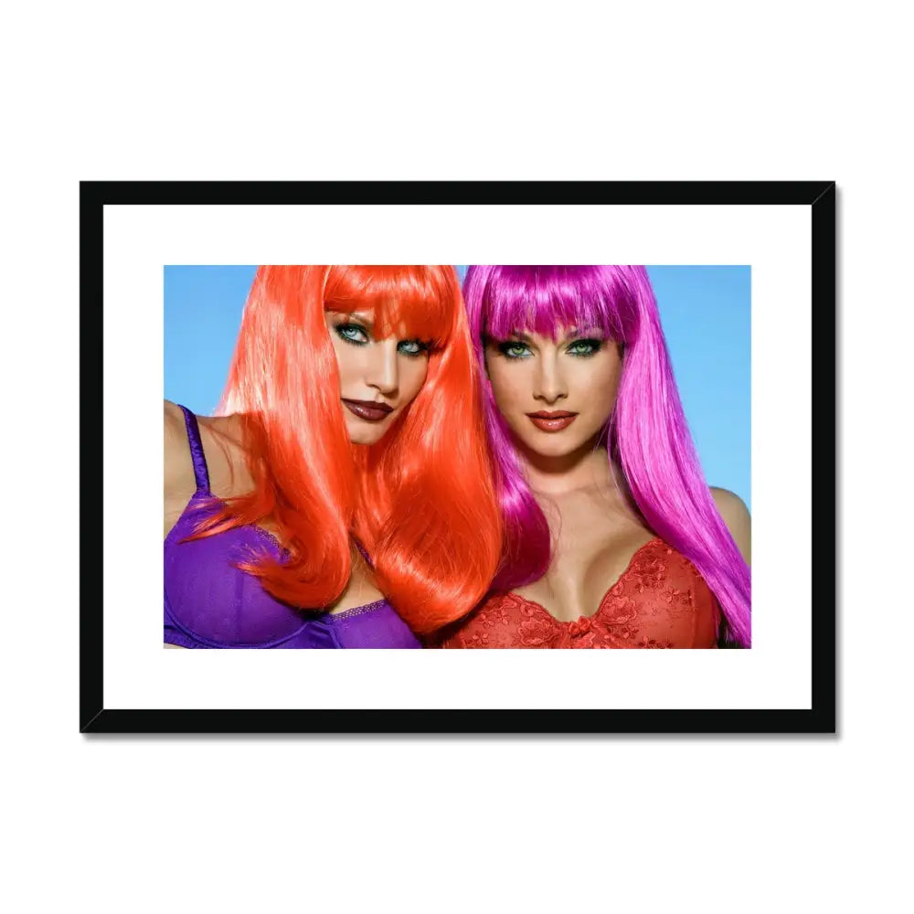 Cora & Angie In Full Color by David Mecey Framed & Mounted