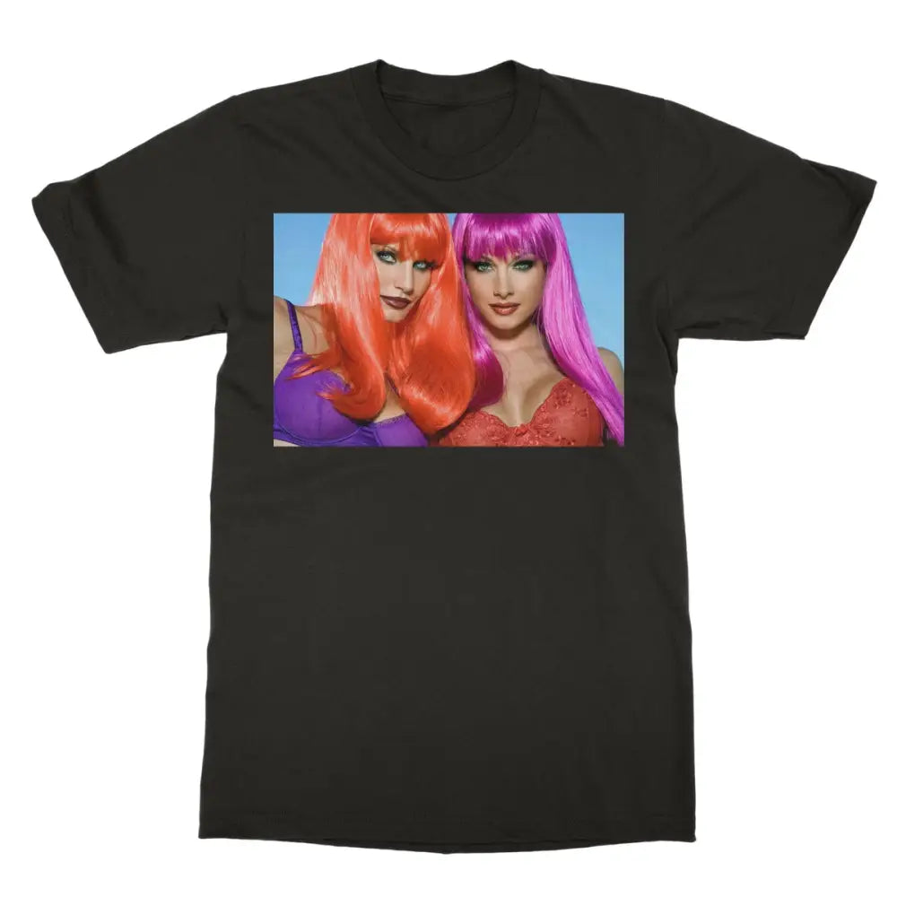 Cora & Angie In Full Color Softstyle T-Shirt - 2XL / Dark