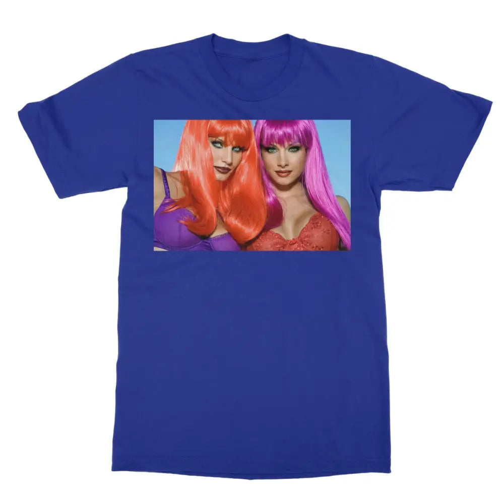Cora & Angie In Full Color Softstyle T-Shirt - 2XL / Royal