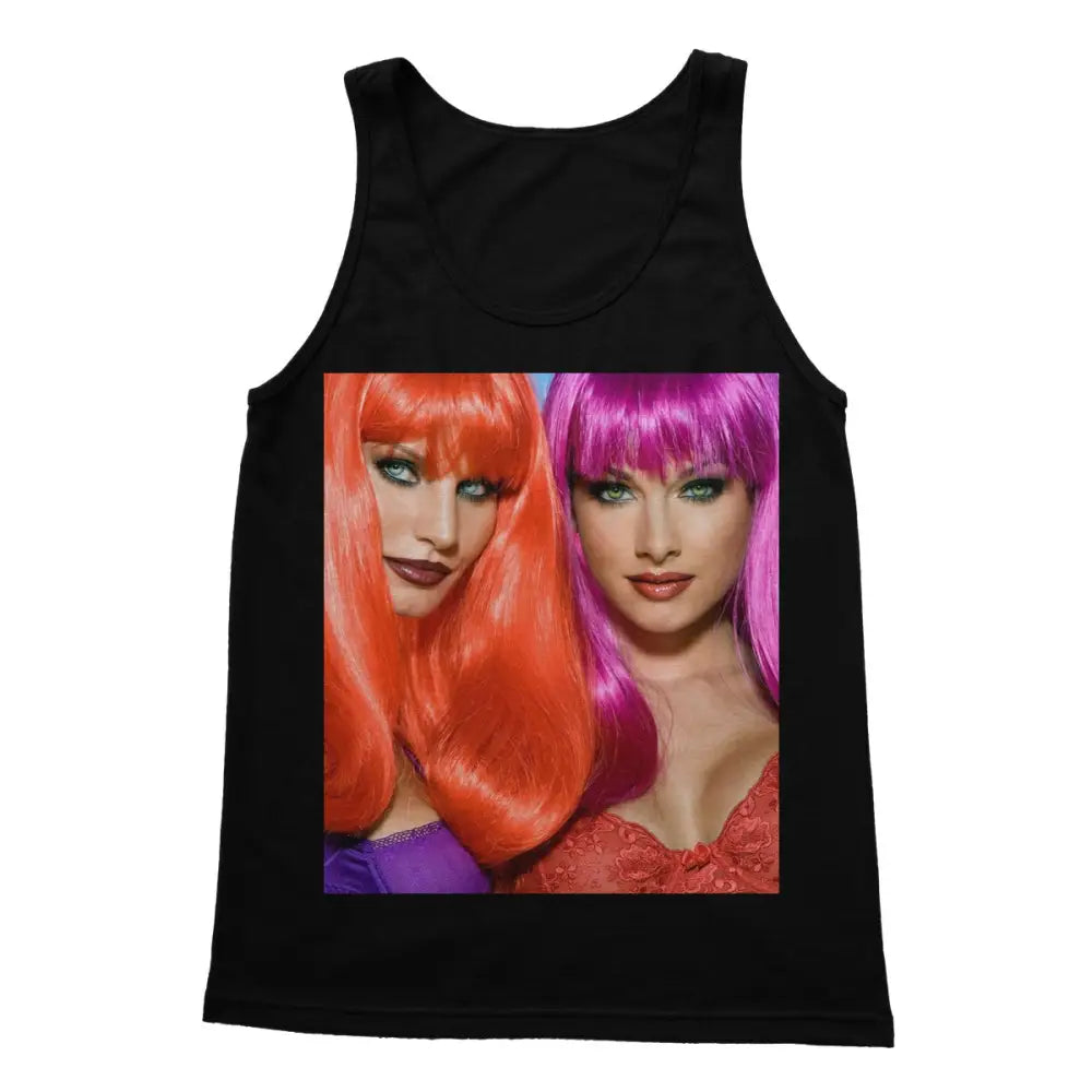 Cora & Angie In Full Color Softstyle Tank Top - 2XL / Black