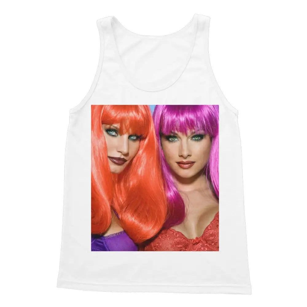 Cora & Angie In Full Color Softstyle Tank Top - 2XL / White