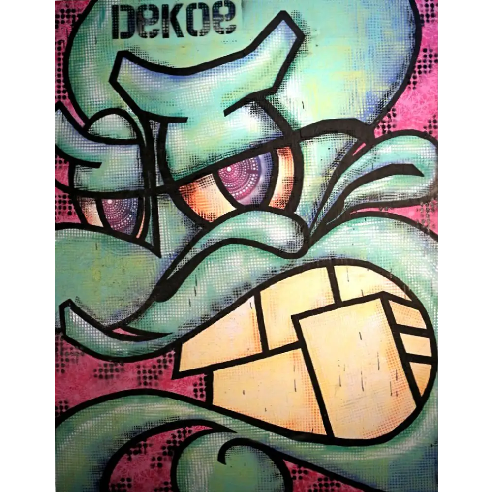 Dekoe Pink Background - Original Artwork
