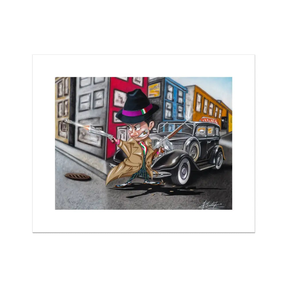Italian Gangster by Antoine Christopher Rolled Eco Canvas