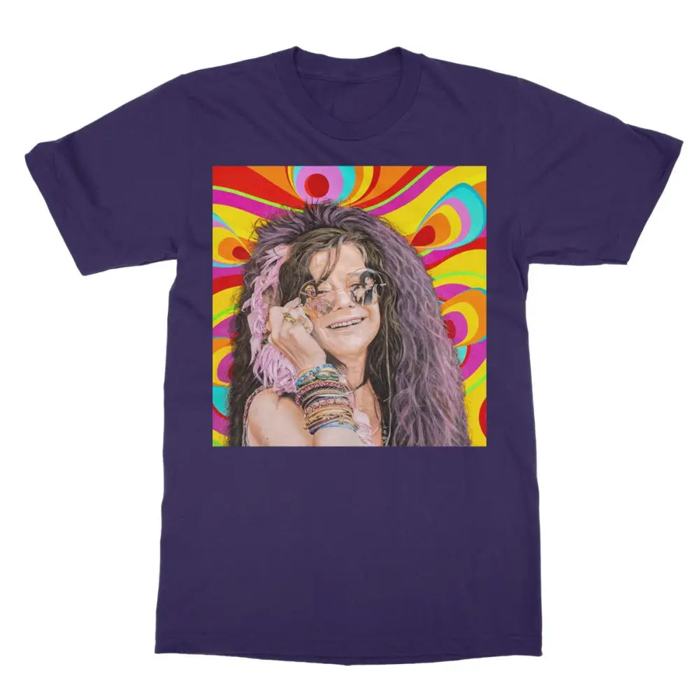Janis by Antoine Christopher Softstyle T-Shirt - S / Purple