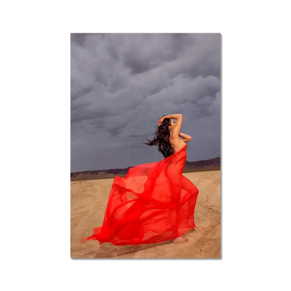 Jasmin in Red Hahnemühle Photo Rag Print - 8x12 - Fine art