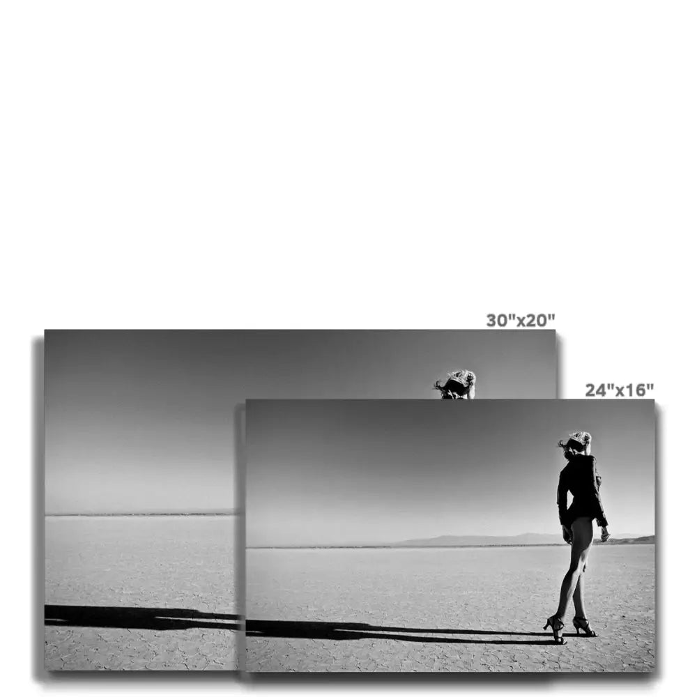 Jennifer at The Dry Lake by David Mecey Eco Canvas - Fine