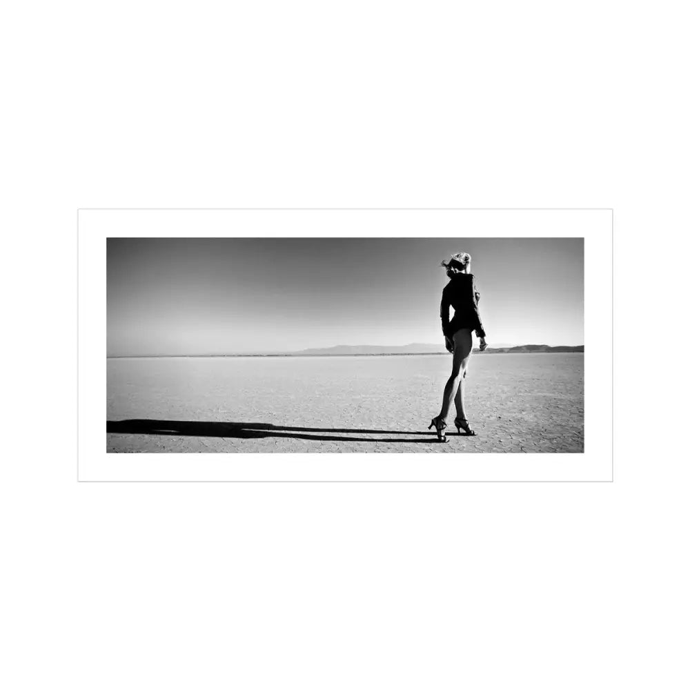 Jennifer at The Dry Lake by David Mecey Rolled Canvas