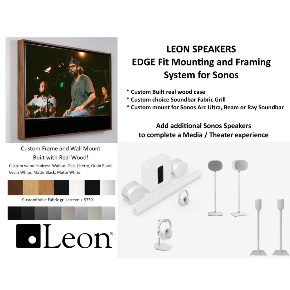 Leon Edge: Sonos Soundbar Package Options (add pieces)