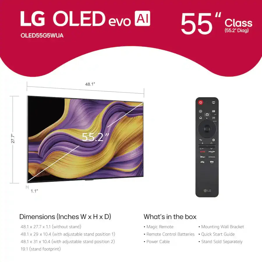 LG 55’’-97’’ OLED G5 series TV
