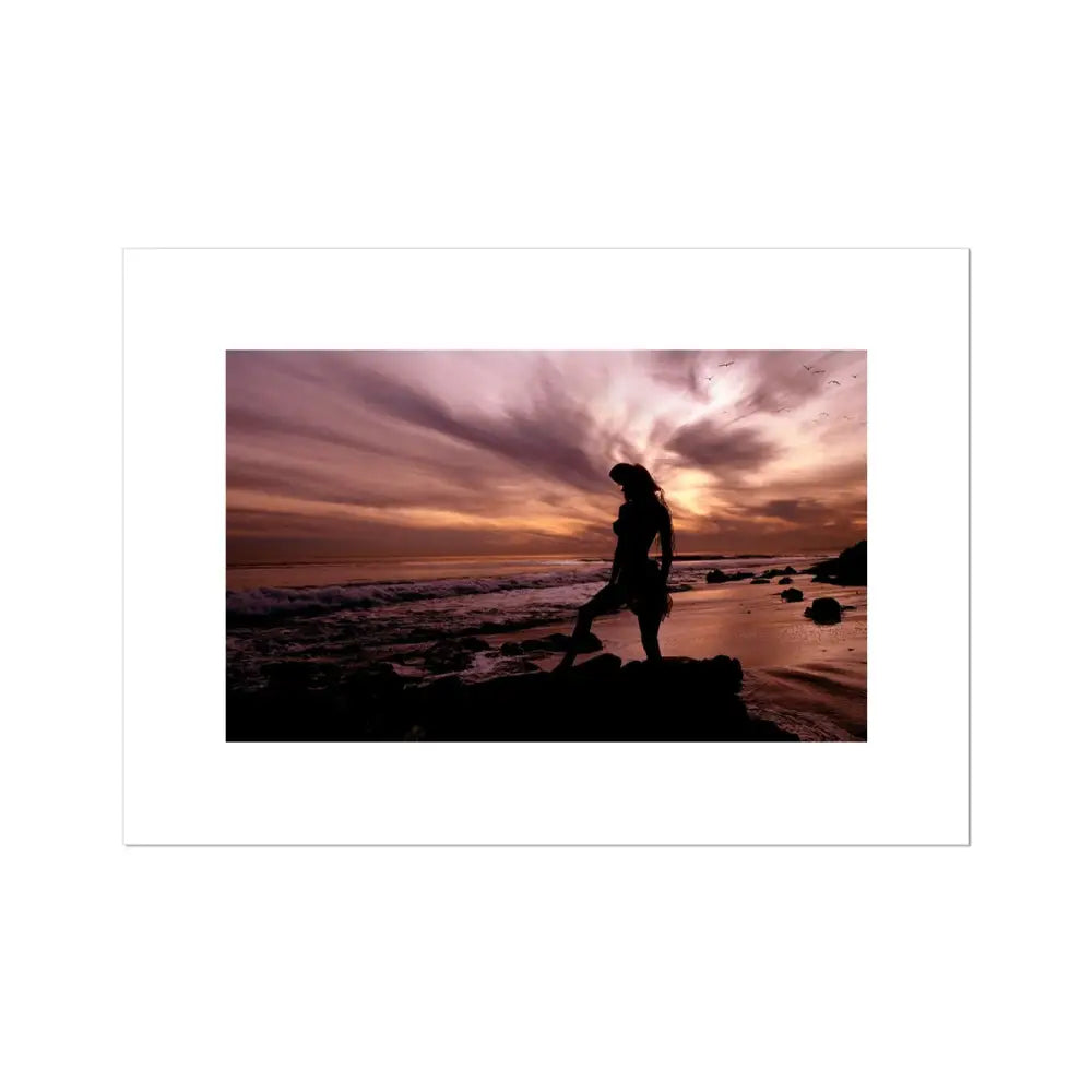 Malibu Sunset by David Mecey Rolled Eco Canvas - A1