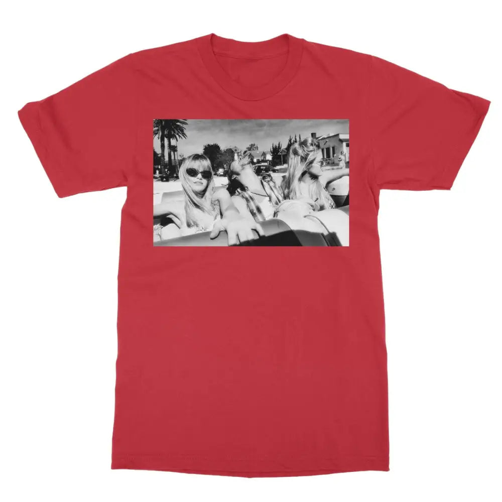 Old Hollywood by David Mece Softstyle T-Shirt - 2XL / Red