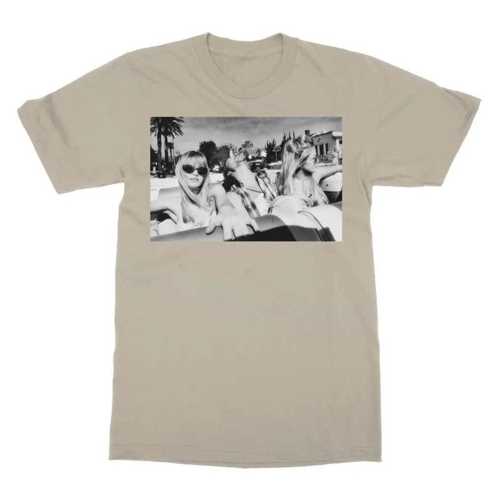 Old Hollywood by David Mece Softstyle T-Shirt - 2XL / Sand