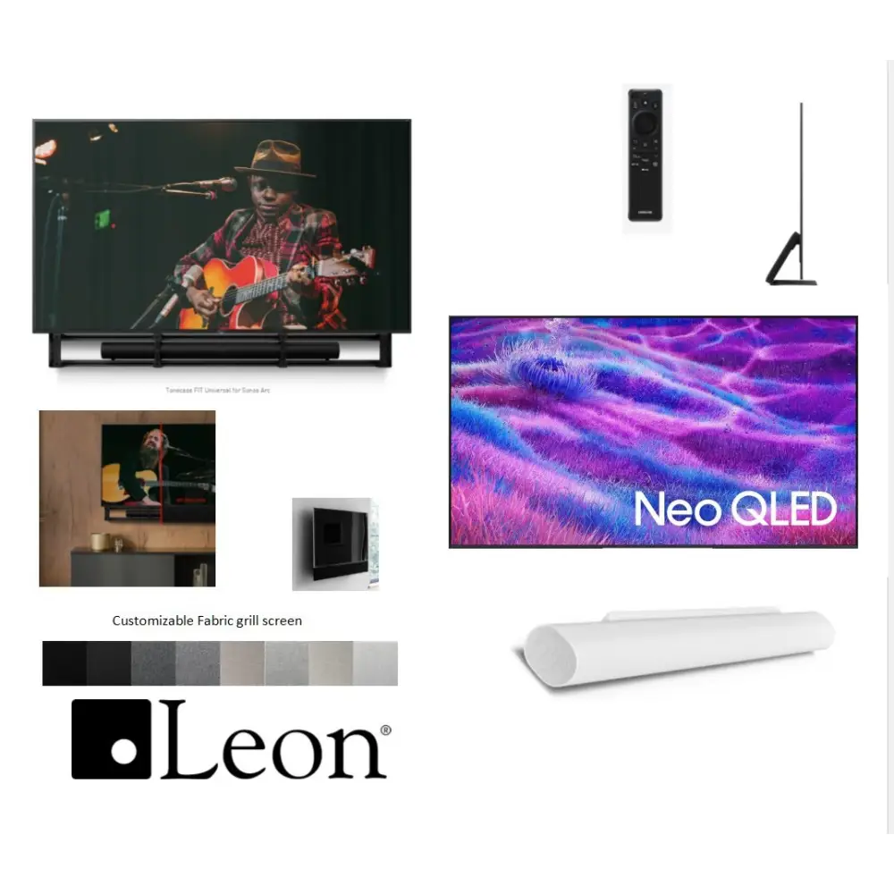 QN80 65’’ + LEON TCFIT-U FOR ARC ULTRA - White