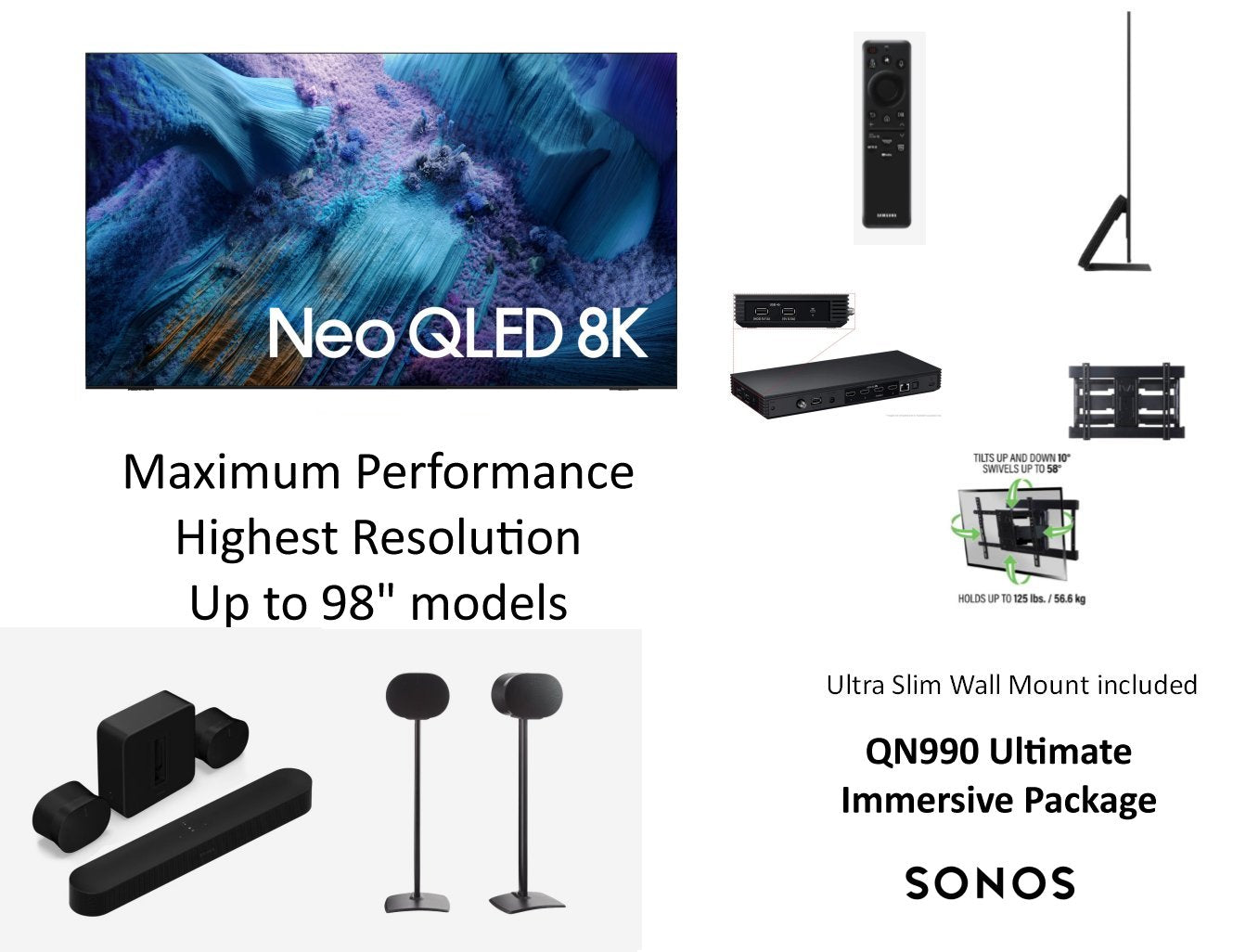 Samsung QN990 75" + Ultimate Immersive Soundbar Package