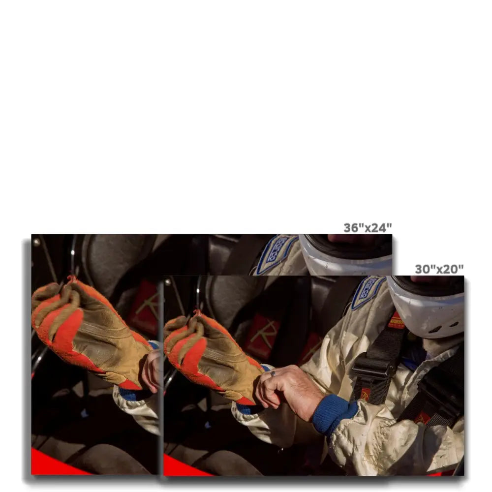 Racing Gloves by David Mecey Canvas - Fine art