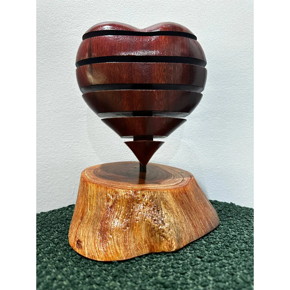 Slotted Heart Sculpture - Original Artwork