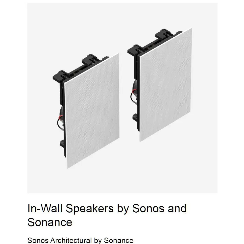 Sonos In-Wall Invisible Speaker Pair
