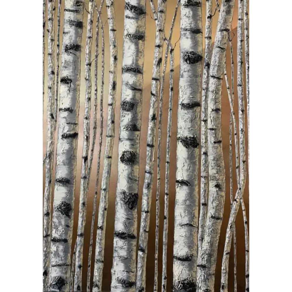 Sunset Birch - Original Artwork