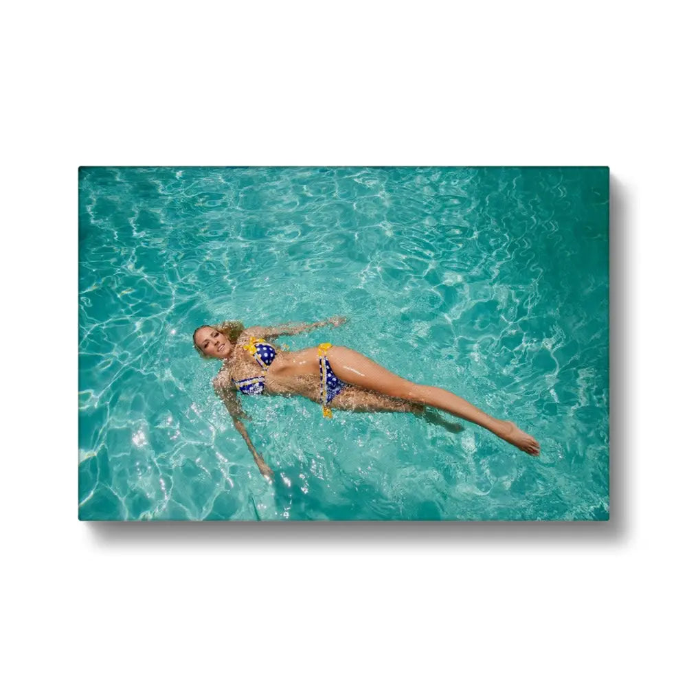 Swimmer by David Mecey Canvas - 12’x8’ / White Wrap