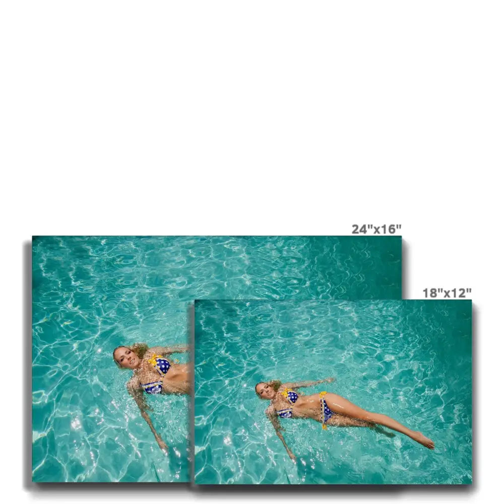 Swimmer by David Mecey Eco Canvas - Fine art