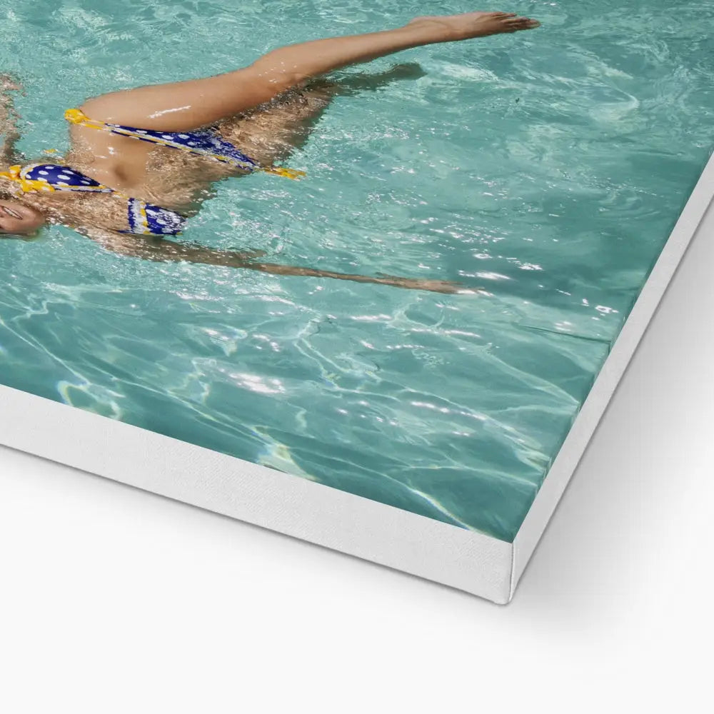 Swimmer by David Mecey Eco Canvas - Fine art