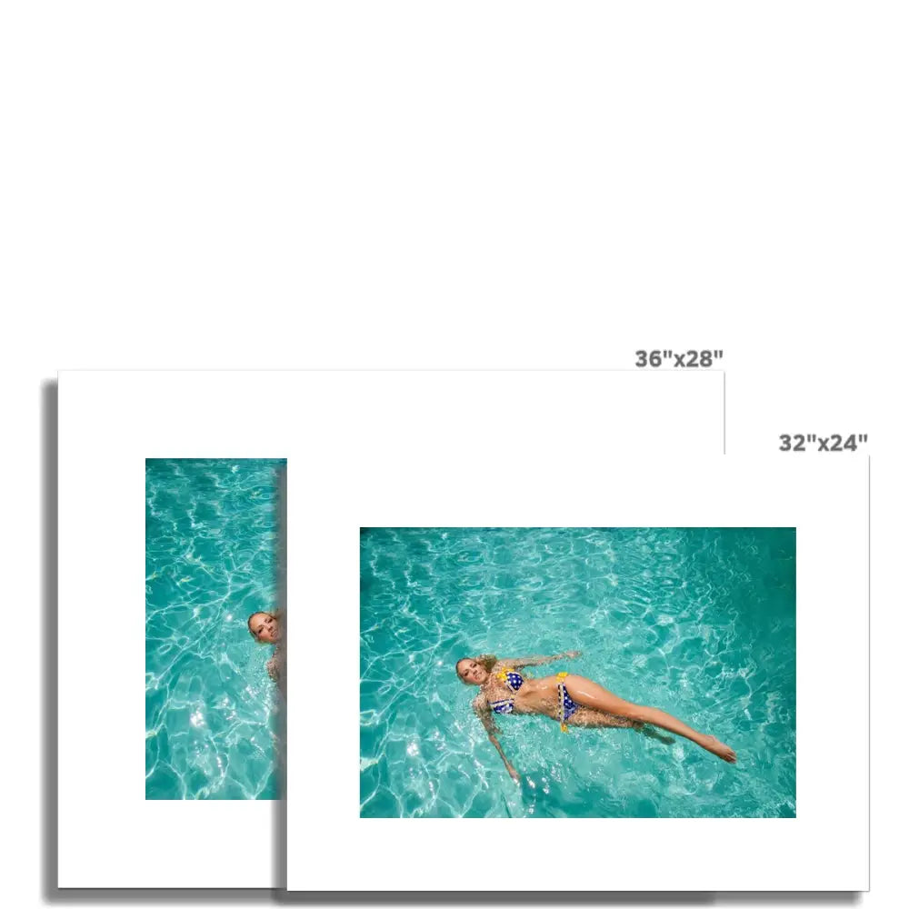 Swimmer by David Mecey Rolled Eco Canvas - Fine art