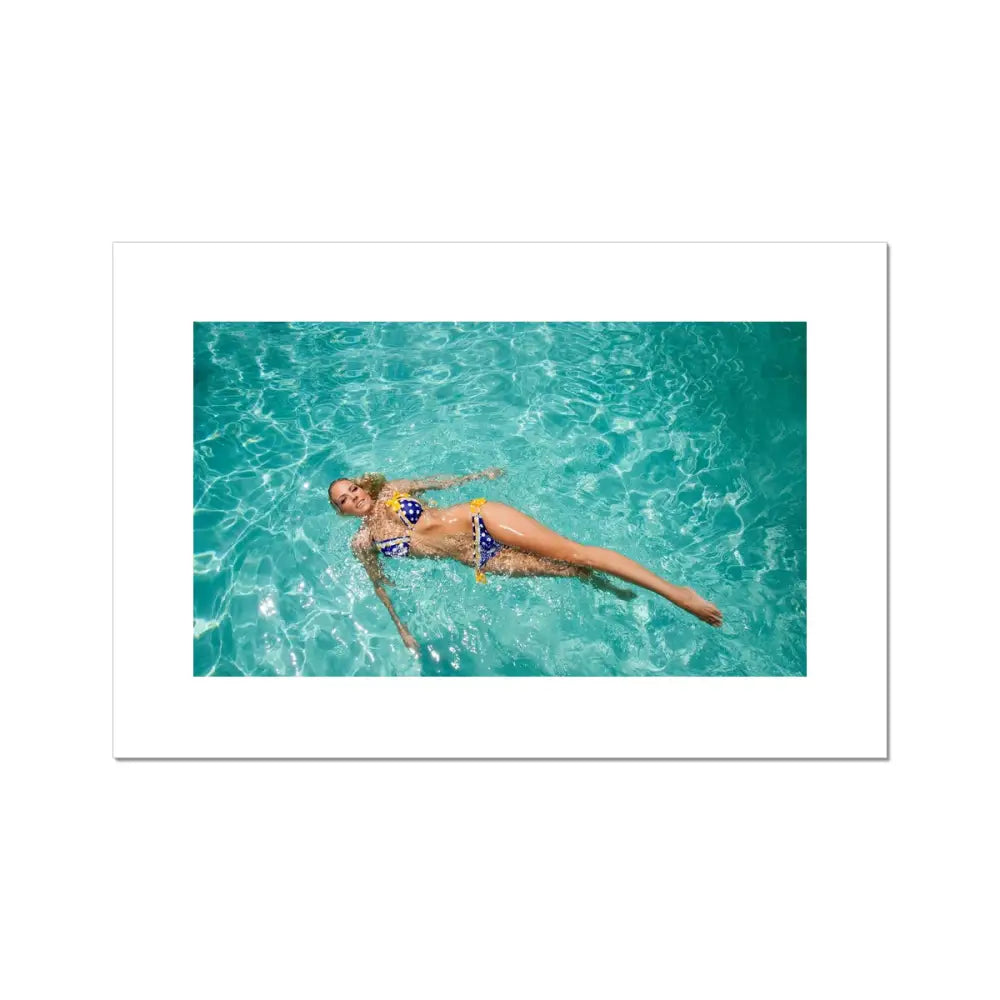 Swimmer Rolled Canvas - 24x16 - Fine art