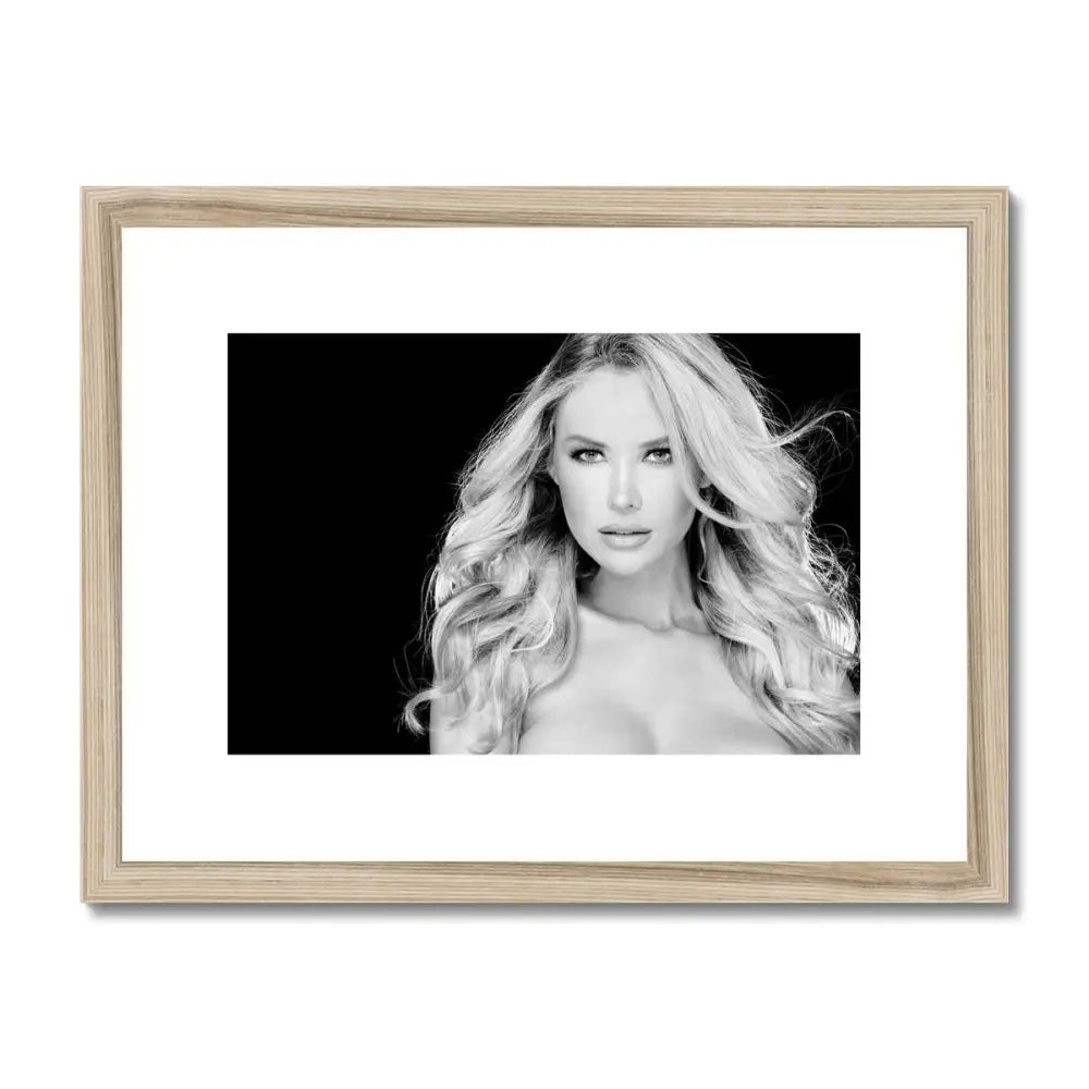 Tiffany Framed & Mounted Print - 16x12 / Natural Frame -