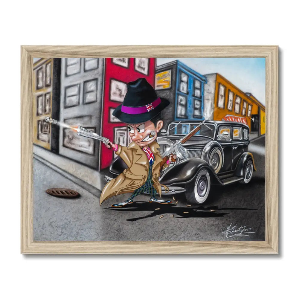 UK Gangster by Antoine Christopher Framed Print