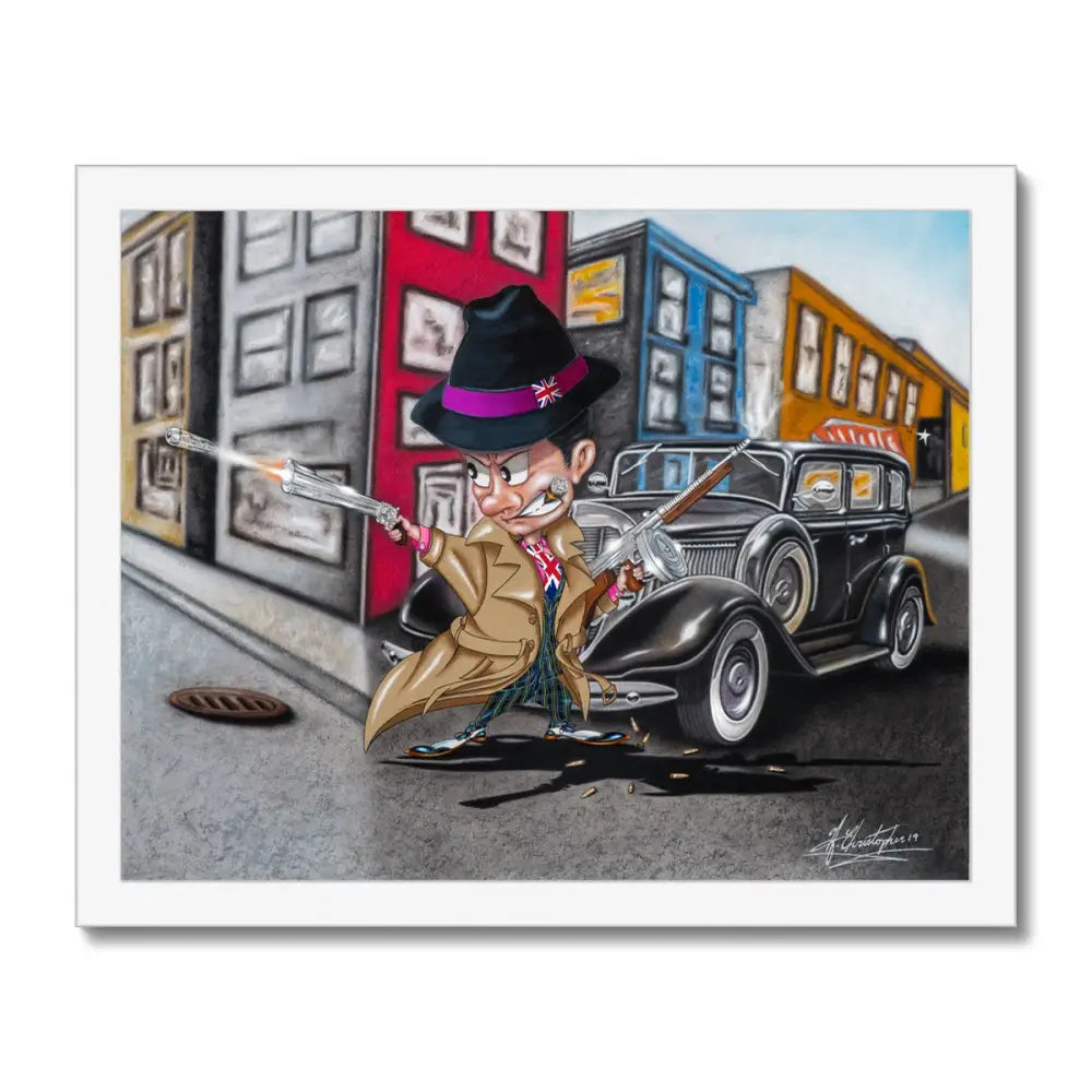 UK Gangster by Antoine Christopher Framed Print