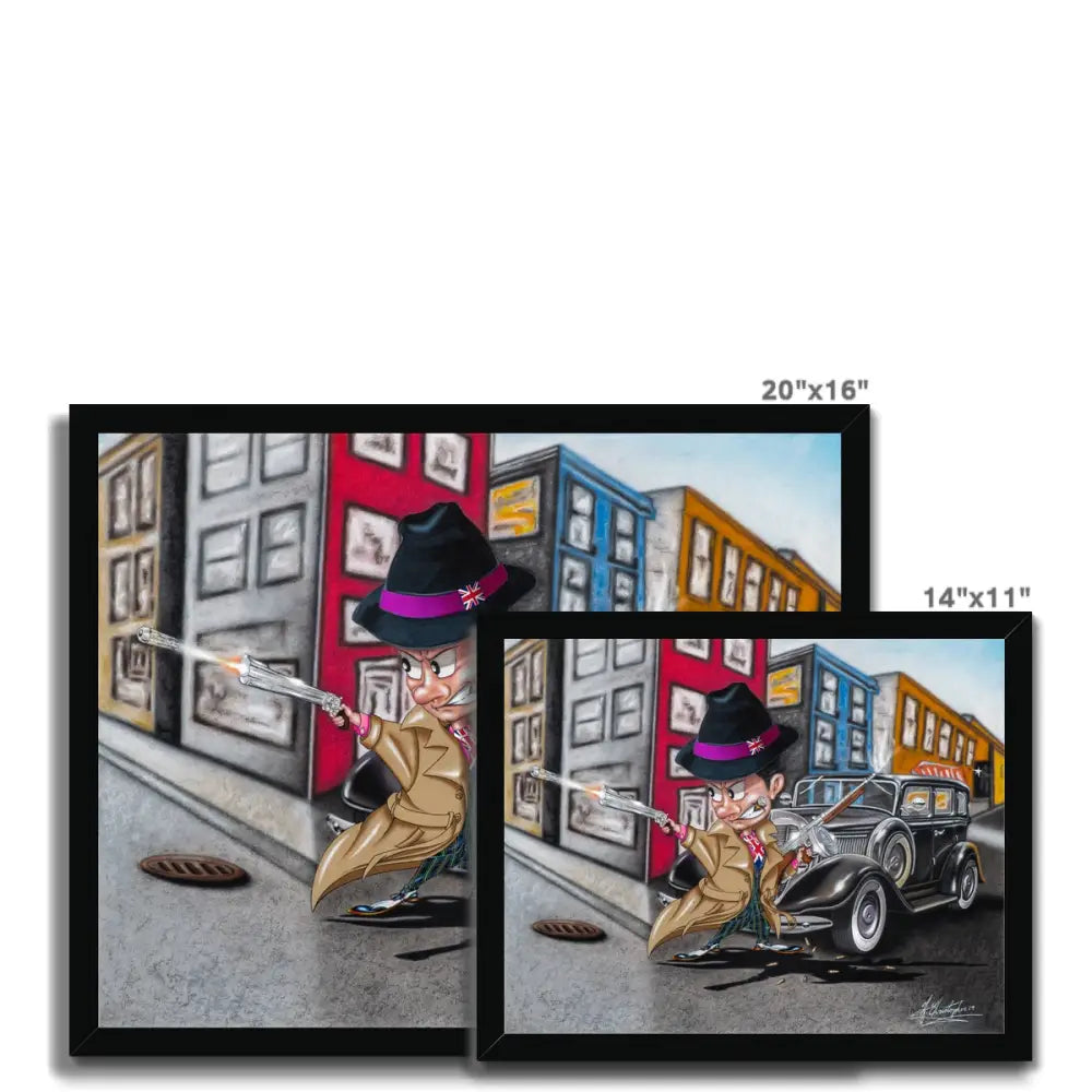 UK Gangster by Antoine Christopher Framed Print - Fine art