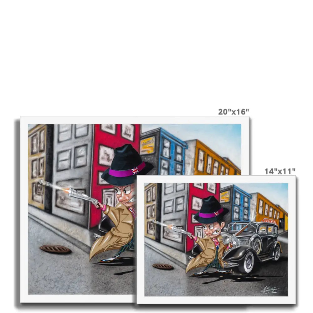 UK Gangster by Antoine Christopher Framed Print - Fine art