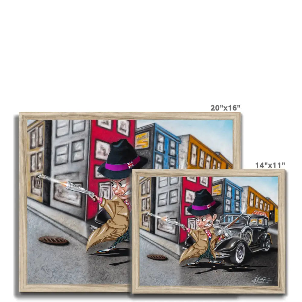 UK Gangster by Antoine Christopher Framed Print - Fine art